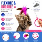 2-Pack Wearable Feather Cat Toy Collars - Image 4