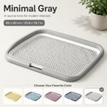 Indoor Dog Potty Tray with Raised Mesh Grid, 25.6 x 19.7 in - Image 6