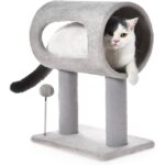 20.5 in Cat Tree with Tunnel Bed & Scratching Posts