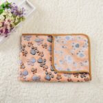 3-Pack Soft Fleece Pet Blankets, Paw Print - Image 3