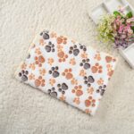 3-Pack Soft Fleece Pet Blankets, Paw Print - Image 6