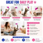 2-Pack Wearable Feather Cat Toy Collars - Image 3